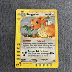 Pokemon TCG Dragonite Expedition Base Set Holo Rare Card 9/165 NM/LP - Image 1