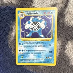 Pokemon Poliwrath Base Set 13/102 Rare 90 HP Wizards of the Coast 1999 Card - Image 1