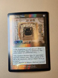 Howling mine (serialized 018/500) - Foil - English - MTG BRR NM - Image 2