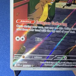 Pokemon Gumshoos Illustration Rare Holo Me01 Mega Evolution Stage 1 153/132 2025 - Image 3