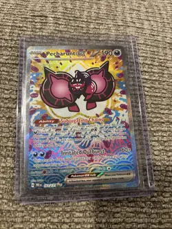 2025 Pokemon Prismatic Evolutions Pecharunt ex Special Illustration Rare 163/131 - Image 1