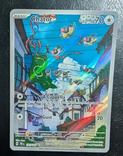 Pokemon TCG - Chatot Special Illustration Rare - 181/162 - Temporal Forces - NM - Image 1