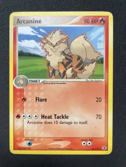 Pokemon TCG Arcanine FireRed & LeafGreen 18/112 Regular Rare LP - Image 1