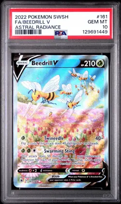 PSA 10 Beedrill V 161/189 Pokemon Astral Radiance Alternate Art 2022 GEM MINT - Image 1