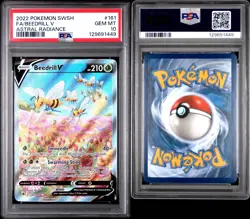PSA 10 Beedrill V 161/189 Pokemon Astral Radiance Alternate Art 2022 GEM MINT - Image 3