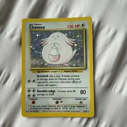 Pokemon TCG Chansey Base Set 3/102 Holo Unlimited Holo Rare - Image 1