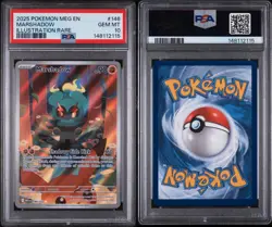 2025 POKEMON MEG EN-MEGA EVOLUTION ILLUSTRATION RARE #146 MARSHADOW PSA 10 - Image 3