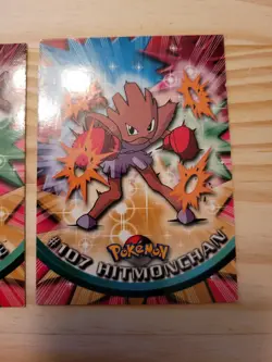 Pokemon Topps Lot Of 2 Hitmonlee and Hitmonchan non-holos LP - Image 3