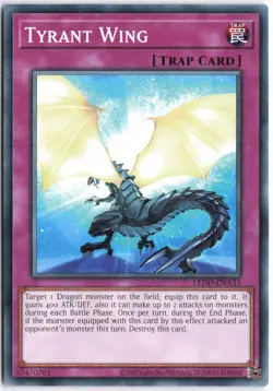 Yugioh - Tyrant Wing LEDD-ENA33 Unlimited - Legendary Dragon Decks (2020 Date Re - Image 1