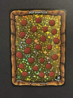 Dead World TCG Deep Dish Pizza 145/184 Holo Rare Card Kickstarter 2025 (x1) - Image 1