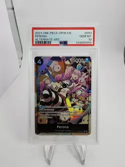 One Piece Card Game TCG Perona OP06-093 Alt Art English PSA 10 - Image 1