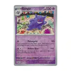 Pokemon Card Gengar Pokemon 151 Reverse Holo Rare 094/165 Near Mint - Image 1