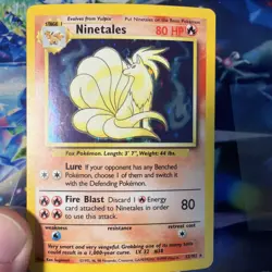 Ninetales Holo Unlimited Rare Pokemon TCG Card 12/102 Base Set LP - Image 3