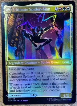 MTG Marvel Spider-Man Miles Morales Ultimate Spider-Man Mythic Foil - Image 2