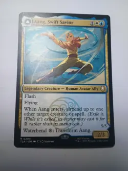 MTG Magic The Gathering Avatar Rare Aang Swift Savior Aang and La Ocean's Fury - Image 1