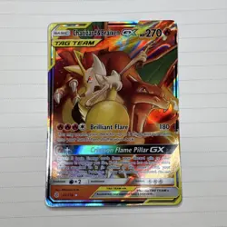 Pokemon Charizard & Braixen GX Ultra Rare Holo Sm-Cosmic Eclipse 22/236 - Image 1