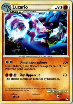 Pokemon: Call of Legends Lucario #14/95 - Ice Crystal Holo - LP Holo Rare .VO5 - Image 1