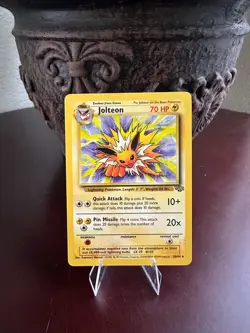 Pokemon Vintage TCG Jolteon Jungle Non Holo Rare 1999 WotC - Image 1