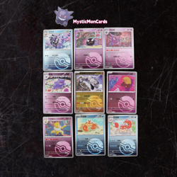 9Pcs Gastly & Onix & Drowzee & Krabby Stage 1-2 Set 151C - Pokemon Cards Chinese - Image 1