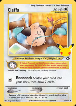 Cleffa 20/111 NM - Pokemon Celebrations - Classic Collection - Image 1