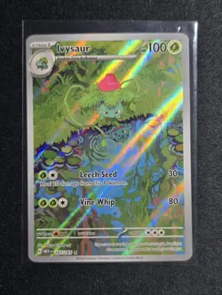 Ivysaur 167/165 Illustration Rare Pokemon Scarlet & Violet 151 IR NM/Mint - Image 1