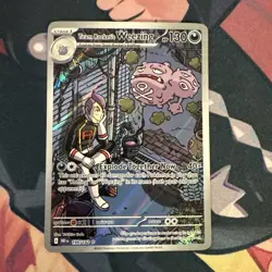 Pokemon Team Rocket's Weezing DRI 199/182 Illustration Rare Destined Rivals NM - Image 1