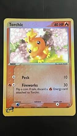 Torchic 008/040 NM (e-League) Nintendo Black Star Promo Reverse Holo Pokemon TCG - Image 1