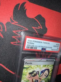 Pokemon 2024 Perrin 220/167 Full Art SIR Twilight Masquerade GEM MINT PSA 10 - Image 3