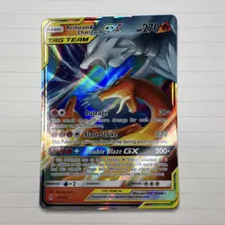 Pokemon Reshiram & Charizard GX Full Art Ultra Rare TAG TEAM Holo Unbroken Bond… - Image 1