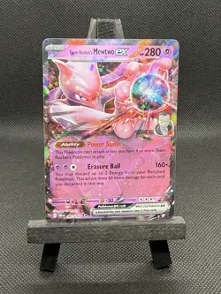 POKEMON Team Rocket's MEWTWO ex 081/182 DESTINED RIVALS RARE HOLO- NM - Image 2