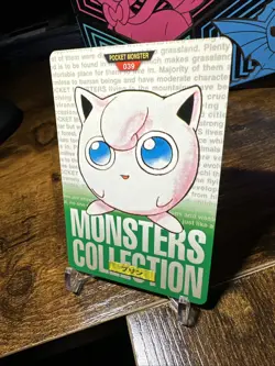 1996 Pokemon Japanese Bandai Carddass Vending #039 Jigglypuff - Image 2