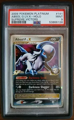 2009 Pokemon Platinum Supreme Victors Absol LV. X Holo PSA 9 Mint - Image 1