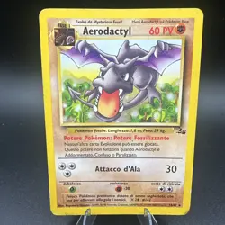 Aerodactyl 16/62 - Fossil Unlimited Non-Holo Rare WOTC Pokemon TCG MP - Image 1