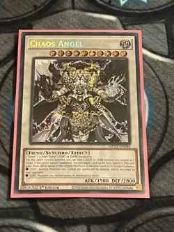 Yu-Gi-Oh Chaos Angel MP24-EN086 Prismatic Secret Rare 1st Edition - Image 1