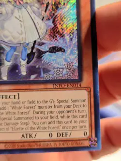 Yugioh! LP Elzette of the White Forest - INFO-EN014 - Secret Rare - 1st Edition - Image 5