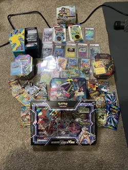 Used Pokemon Lot MC - As Seen Cards And Box(s) Some Dents And Tears - Image 1