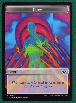 Copy Token - Outlaws of Thunder Junction (OTJ) #1 -Magic: The Gathering MTG Card - Image 1