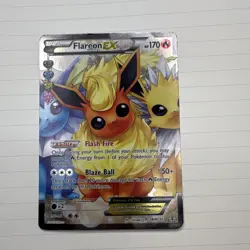 Pokemon Flareon EX Full Art Ultra Rare Holo Generations RC28/RC32 Card - Image 1