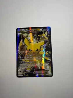 HP Pokemon Pikachu EX XY124 Black Star Promo 2016 Holo Card TCG - Image 1