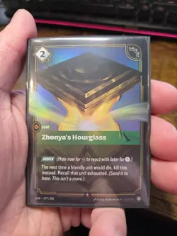 Riftbound League Of Legends Origins Foil Card OGN 077 Zhonyas Hourglass NM - Image 1