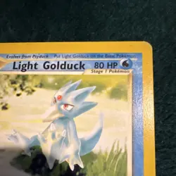 Pokemon Light Golduck Stage 1 80HP 47/105 2000 English Neo Destiny Card - LP - Image 2