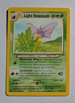 Pokemon - Light Venomoth - Neo Destiny 53/105 - Uncommon - NM - Image 1