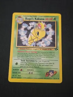 Koga's Kakuna 47/132 Gym Challenge Regular WOTC Vintage 2000 Pokemon TCG LP - Image 1