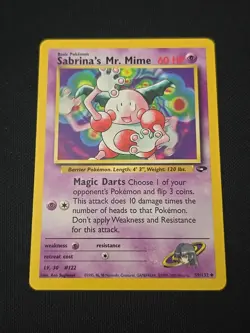 Sabrina's Mr. Mime 59/132 Gym Challenge Regular WOTC Vintage 2000 Pokemon TCG LP - Image 1