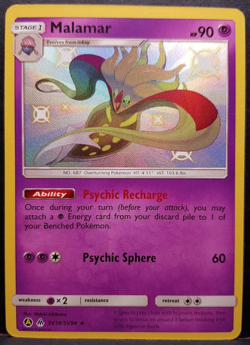 Malamar SV18/SV94 Hidden Fates Baby Shiny Pokemon Pokemon Card English Near Mint - Image 1