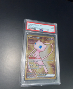Pokemon TCG Gold Mew EX Scarlet Violet-151 Holo Hyper Rare PSA 9 - Image 1