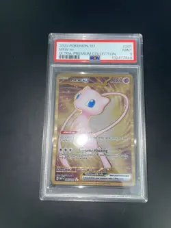 Pokemon TCG Gold Mew EX Scarlet Violet-151 Holo Hyper Rare PSA 9 - Image 3