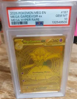 PSA 10 MEGA GARDEVOIR EX 187/132 MEGA HYPER RARE MEGA EVOLUTION POKEMON 😍 - Image 1