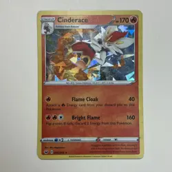 Pokemon Cinderace Cracked Ice Holo 036/202 SSH Sword & Shield LP/NM - Image 1
