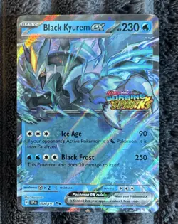 Pokemon Black Kyurem Ex Surging Sparks TCG Stamped Holo! 048/191 + JUMBO! MINT! - Image 2